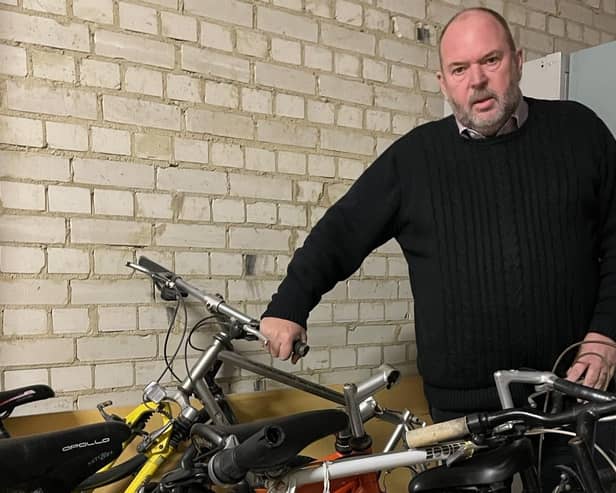 Mark Powell, General Manager at The Beacon, said the services Halfords had to offer were an excellent way to solve the headache of abandoned cycles. Picture: Tim Cobb PR