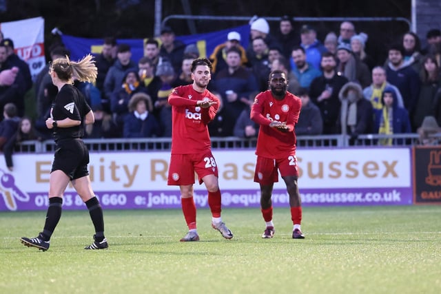 Action from Worthing's win over Torquay United in National South