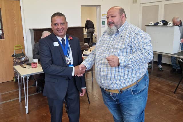 West Sussex County Council vice-chairman Cllr Sujan Wickremaratchi (left) with Trevor Carpenter