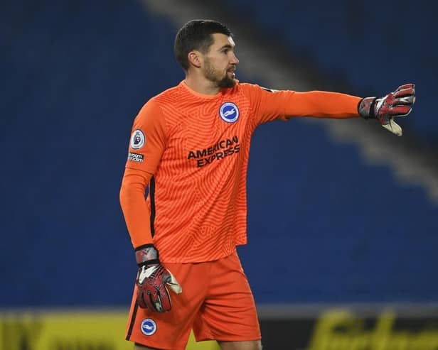 Former Brighton goalkeeper Mat Ryan suffers fractured cheekbone
