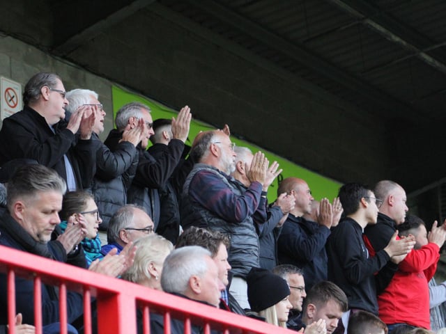Action from Crawley Town's 2-1 win over Newport County. Picture by Cory Pickford
