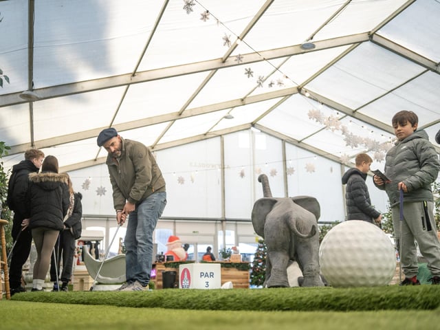 A festive mini golf and games extravaganza is being held in Horsham from now until December 24
