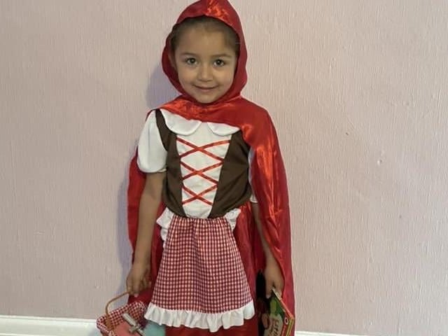 Sarah Swain sent in this picture, Little Red Riding Hood