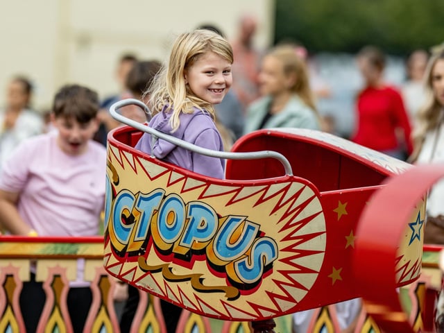 Children enjoyed free rides