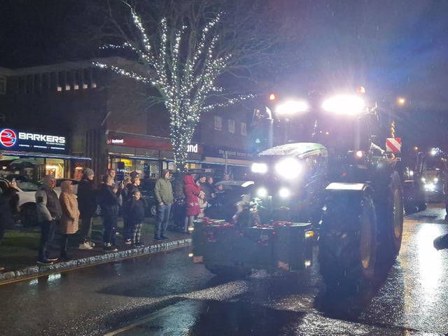 The Arundel Illuminated Tractor Run 2025 in Rustington, which it was visiting for the first time