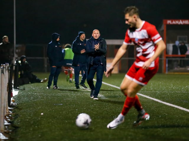 Action from Eastbourne Borough v Aveley