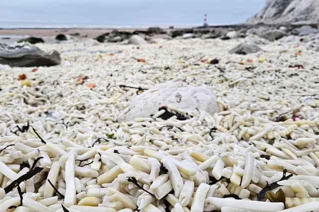 Thousands of chips on the seafront
