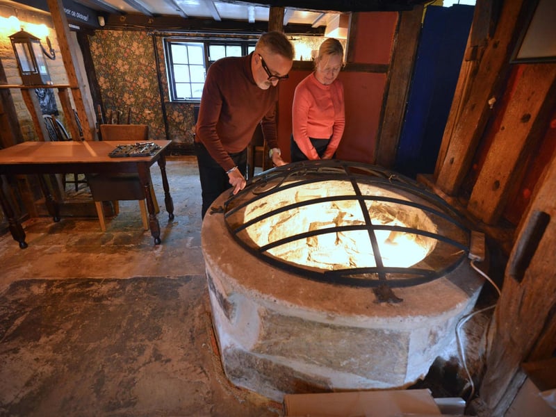 Aldo and Deborah Esposito have purchased The Royal Oak, located on the A21 at Whatlington, from Shepherd Neame and have renamed it The Oak & Olive. An 80-foot-deep well inside the pub.