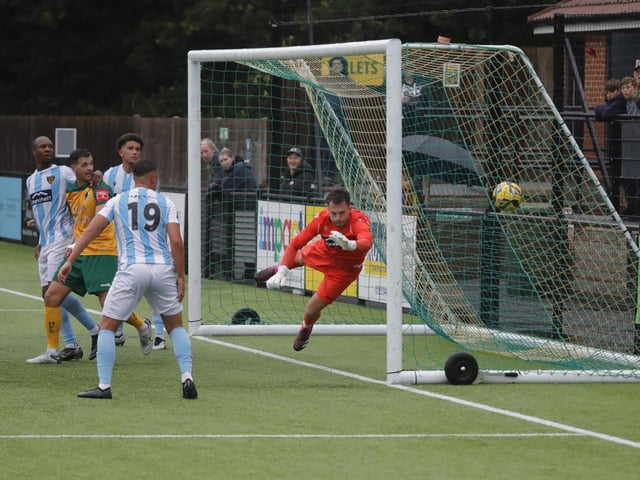 Action from Horsham's pre-season victory over National League South outfit Maidstone United
