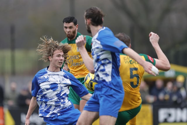 Isthmian Premier action from Horsham's dramatic home win over Wingate & Finchley on Saturday