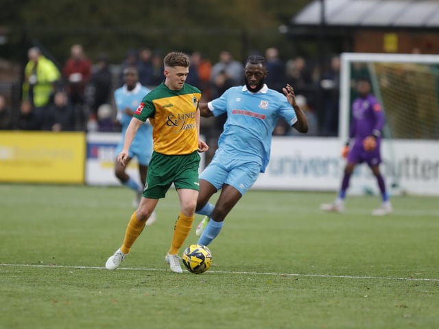Match action from Horsham's 3-2 win over Potters Bar Town on Saturday
