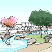 A new waterplay area is part of the plans. Picture: LUC Planners via Arun District Council