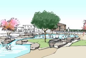 A new waterplay area is part of the plans. Picture: LUC Planners via Arun District Council