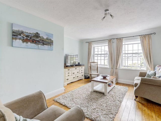 The lounge is on the first floor and offers sea views