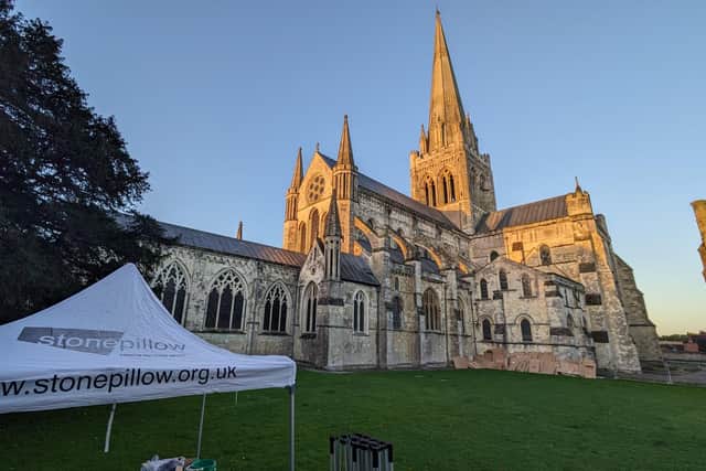 Chichester Cathedral played host to this year's Big Sleep Out.