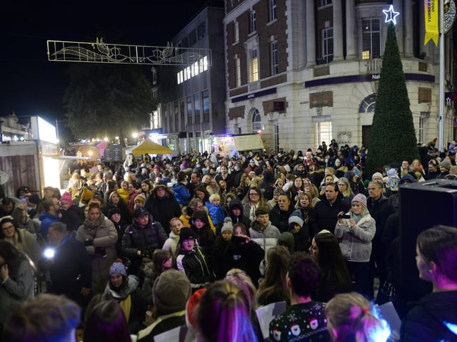 Eastbourne Christmas Lights Switch On (Photo by Jon Rigby)