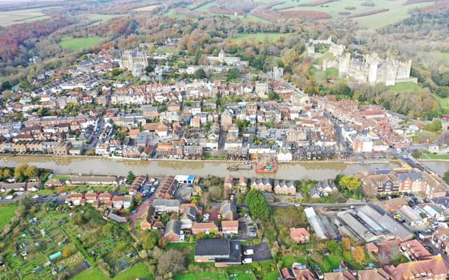 Arundel from the air