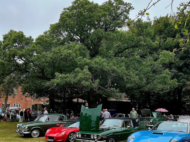 Vintage cars shiny and polished