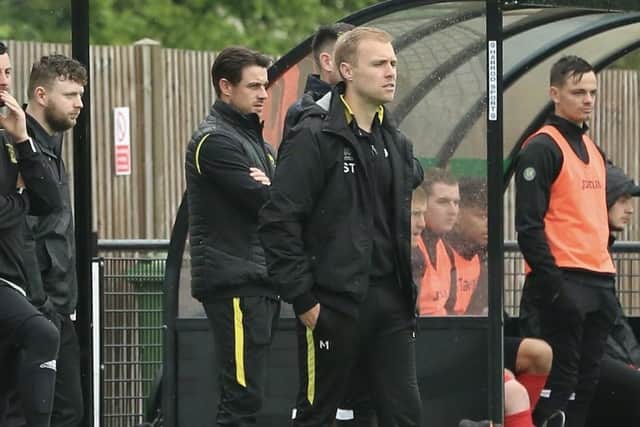 Mitch Hand, joint boss of Littlehampton, was delighted by their win and performance in their first game in the FA Trophy | Picture: Martin Denyer