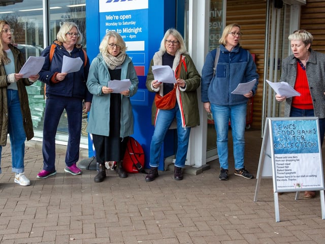 More than 8,000 items have been collected at the Lewes Food Banks Winter Collection