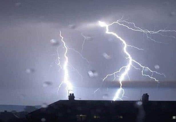 Photo of lightning from last year, taken by Eddie Mitchell.