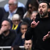 Brighton's Italian head coach Roberto De Zerbi