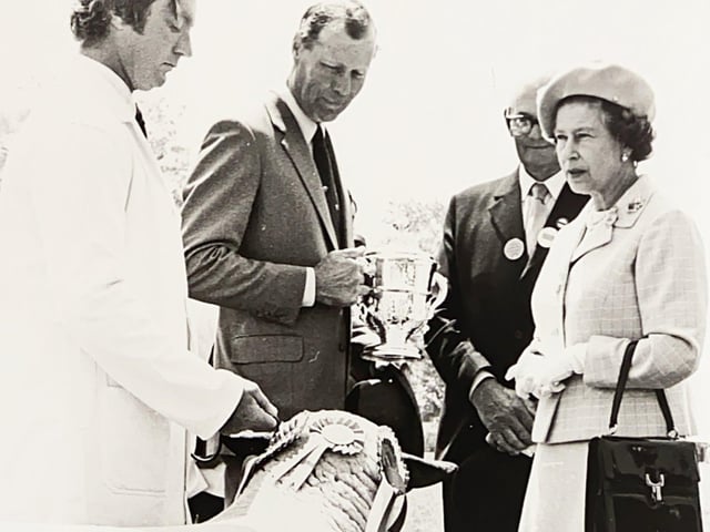 Her Majesty at the South of England Show in Ardingly in 1984