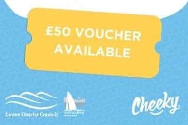 £50 Voucher available  for reusable nappies, wipes and sanitary products from Cheeky Wipes