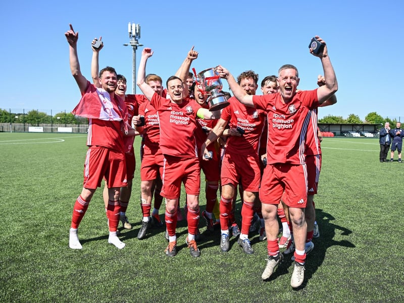 Hassocks FC win the 2024-25 Peter Bentley Cup