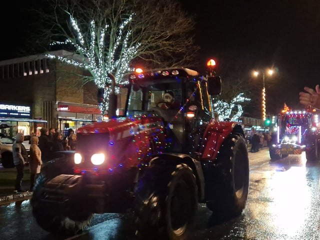 The Arundel Illuminated Tractor Run 2025 in Rustington, which it was visiting for the first time