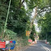 The A29 at Church Hill in Pulborough has faced problems since a landslide more than three-and-a-half years ago. Picture contributed