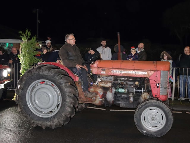 The Christmas Tractor Run 2024 leaving Hastings Old Town on December 21. Photo by Kevin Boorman.
