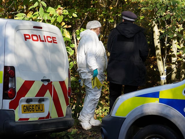 Police at the scene. Picture: Sussex News and Pictures