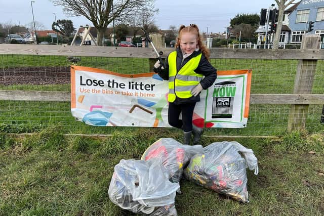 Poppy has been passionate about litter picking since she was six.
