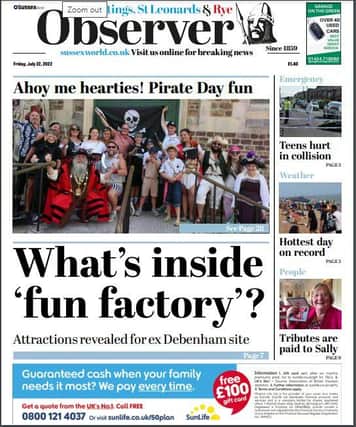 Don’t forget to pick up your Hastings and Rye Observer every Friday for all your local news and opinion plus eight pages of puzzles and sport.
