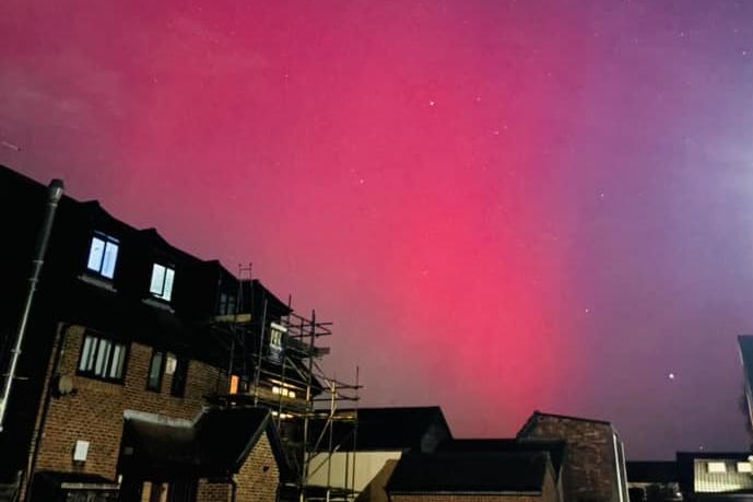 The Northern Lights captured in Horsham District