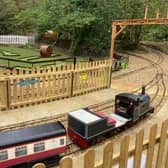 The woodland railway in the park and new miniature golf course