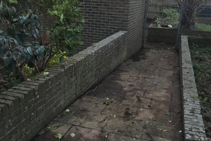 Garden clearance at The Lavinia Norfolk Centre at The Angmering School, before and after