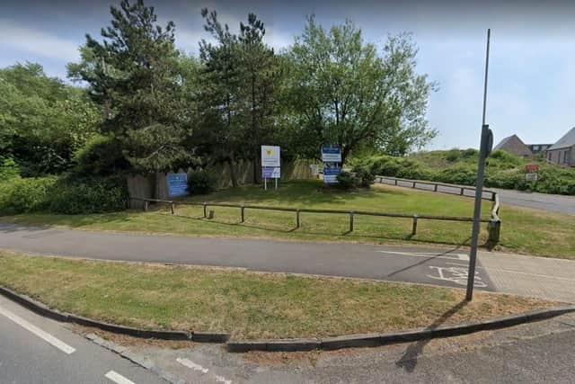 Road leading to Bay View Holiday Park in Pevensey Bay (Google Maps Streetview)