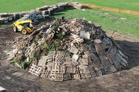 Littlehampton bonfire being built ahead of the big event on Saturday, October 24, 2026