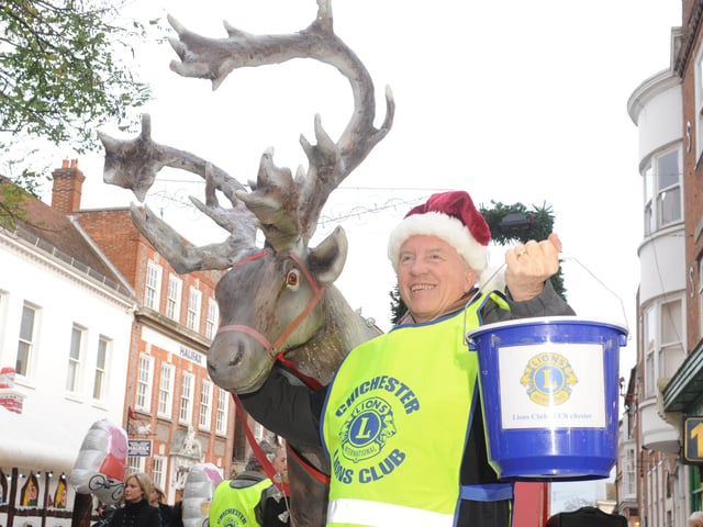 A helping antler for Lions president Vince Foote as he raises money for charity in 2011