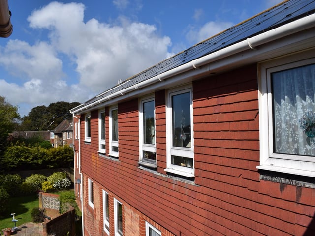 The solar panels at The Belmont save residents money on their bills