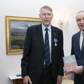 Örn S. Kaldalóns with the President of Iceland, Guðni Th. Jóhannesson