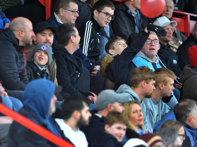 Crawley Town v Rochdale.crowd pictures. Pic S Robards SR2303253