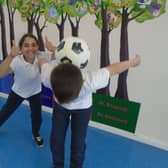 Crawley primary school children receive football masterclass from Ireland’s Got Talent star