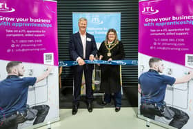 A leading apprenticeship provider has opened a new training centre in Eastbourne. Mayor Candy Vaughan pictured at the new centre. Photo: Peter Cripps