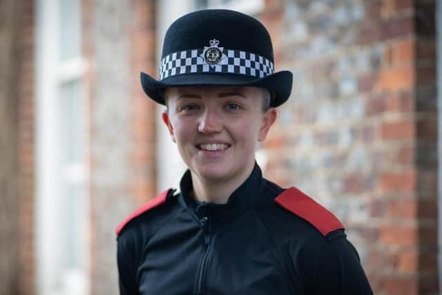 Ellie Russell, 25, from Crawley, is a recruit looking to make a positive influence to young people.
