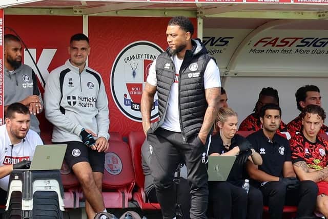Crawley Town boss Colin Kazim-Richards | Picture: Thomas Forbes