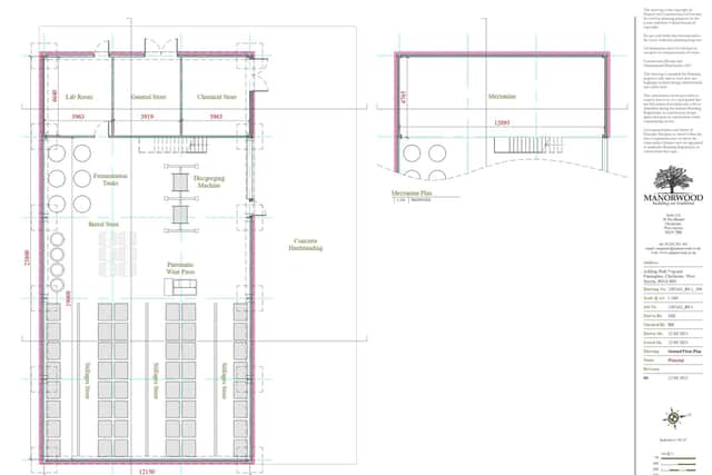 Proposals for a winery. Photo: SDNPA