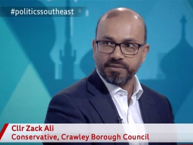 Zach Ali, Conservative Party parliamentary candidate for Crawley.